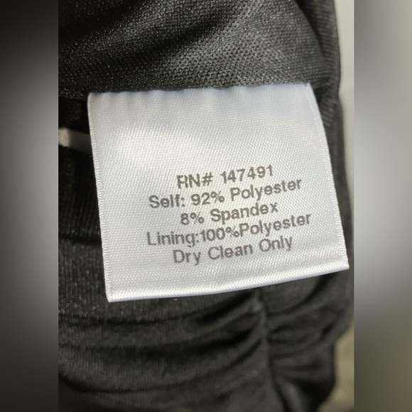 Black Halter Neck Ruched Side Slit Maxi Dress Gown Evening Party Formal sz M - Picture 10 of 10